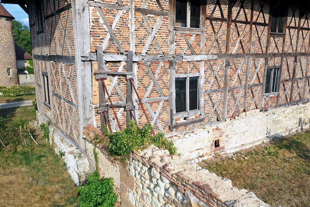 façade ouest étayée