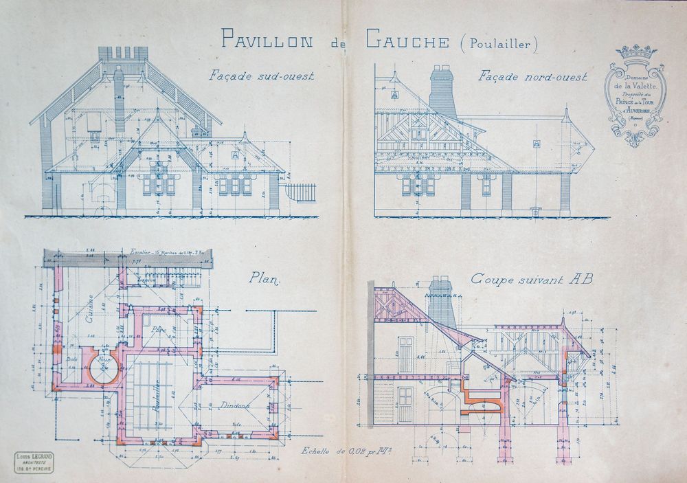 Plans du poulailler par Louis Legrand (1891)
