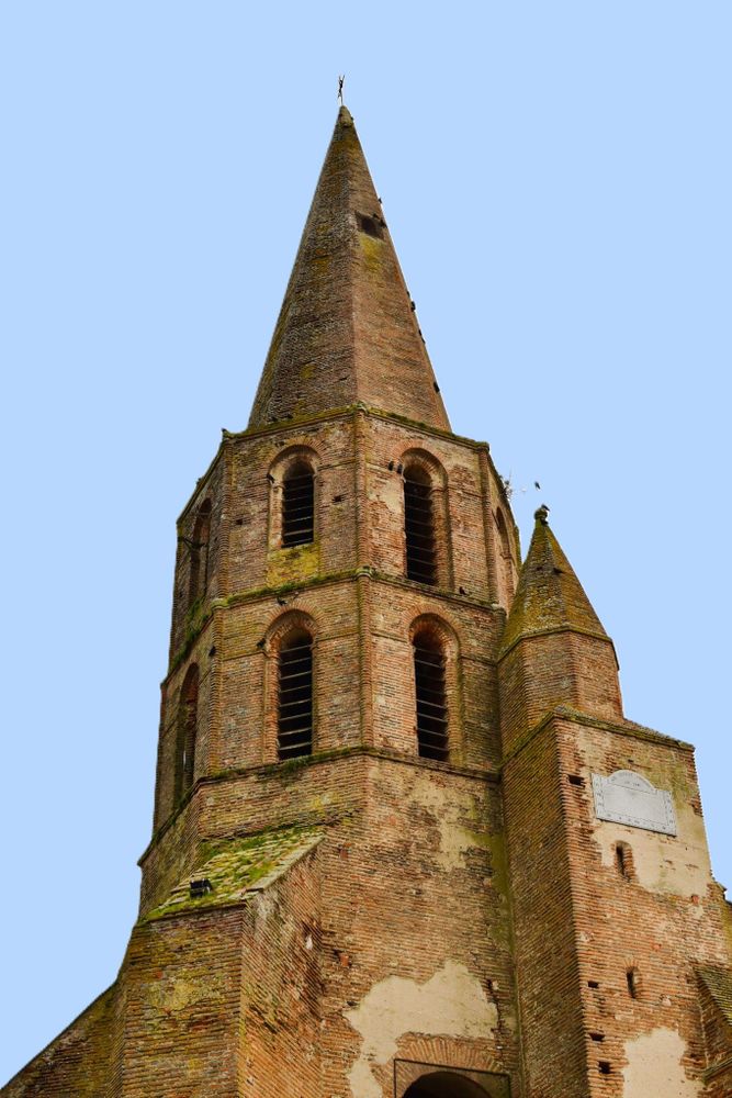 Haut du clocher vu d'en bas 