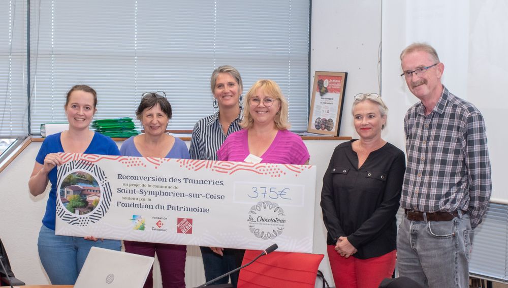 Remise du chèque produit-partage