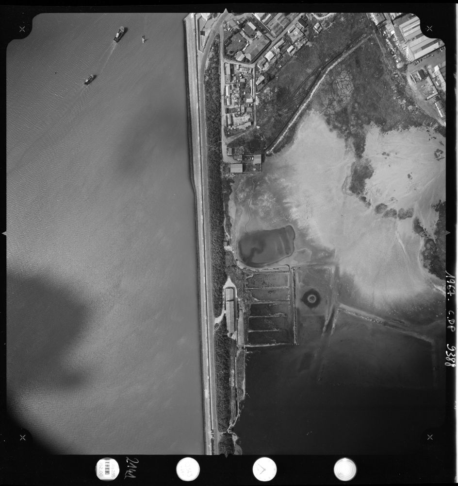 Vue aérienne du Marais Perdu en 1967