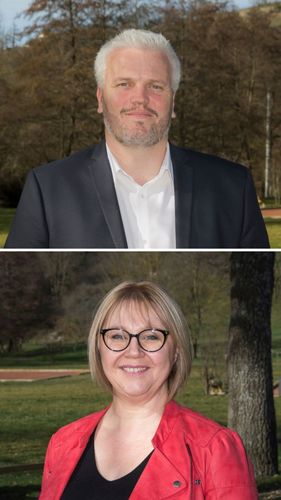 Jérôme Banino, Maire, et Dominique Mézard-Mostfa, Adjointe à la culture