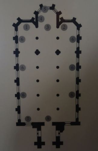 Plan de l'église Saint-Martin de Wormhout